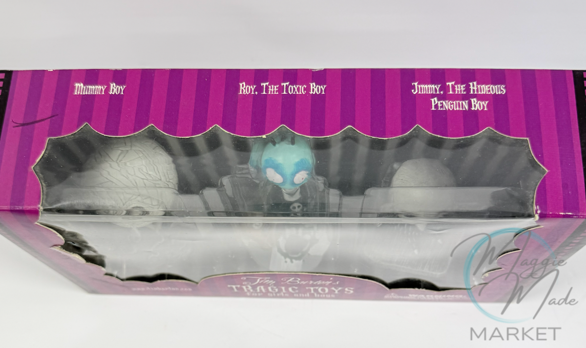 New Tim Burton's Tragic Toys for Girls and Boys Complete THREE-Box