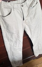 Nautica Boys School Uniform Pants Beige Twill Pockets Regular Fit Size 16