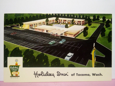 Tacoma WA Holiday Inn motel artist rendering late 50s