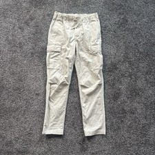 Polo Ralph Lauren Boys Size 10 Khaki Twill Cargo Pants Elastic Drawstring Waist