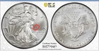 2019 $1 American Silver Eagle PCGS MS69 Mint Error Struck Through Obverse