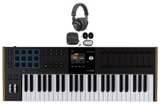 Arturia KEYLAB 49-Key Mk3 Black USB Midi Keyboard Controller Headphones