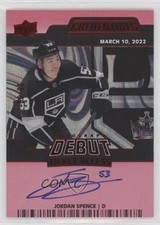 2023-24 Upper Deck Credentials Red 38/99 Jordan Spence #DTAA-JO Auto 1ly4