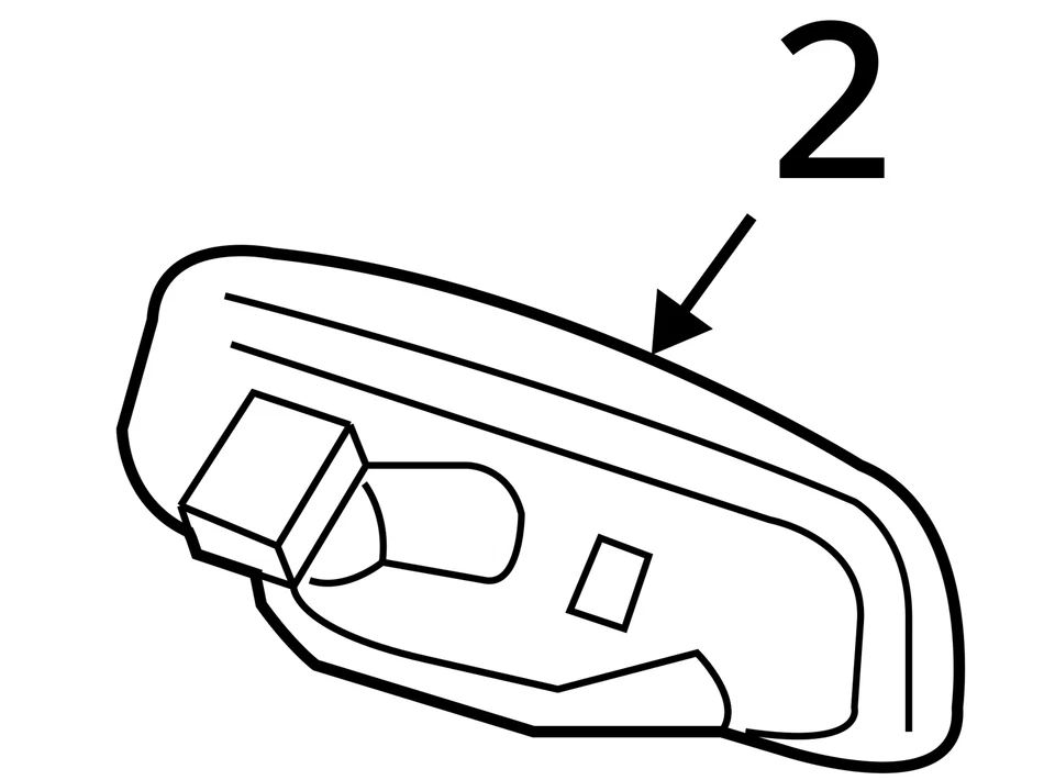 Espejo retrovisor interior Pontiac G6 2005-2010 OEM LXVE0 Foto 3 de 3