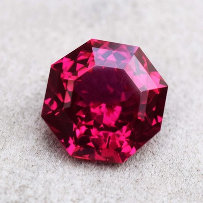 17.20 CT Natural Pink Ruby Octagon Cut Certified Loose Gemstone Rare Find