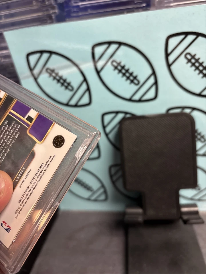 2023-24 Panini Select - Concourse LeBron James #66 Tectonic Prizm PSA 10 - Image 3 of 3