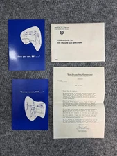 1949 Pure Oil Company Dealer Letter & Booklets Chicago Gasoline Ephemera