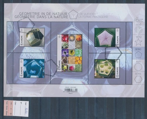 XE63167 Belgium 2020 FDC cancel geometry in nature XXL sheet used