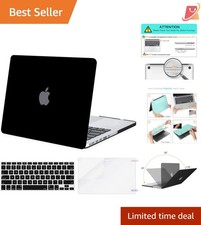 MacBook Pro 13 Inch Retina Hard Shell Case Keyboard Cover Screen Protector Black