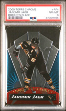 Jaromir Jagr 2000-01 Topps Chrome Rocket's Flare # RF4 PSA 8 (NM-MT) Penguins