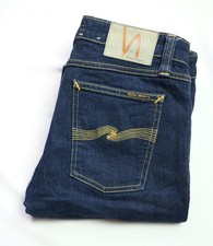 Nudie Skinny Lin Tight Slim Jeans men size W30 L32 S Small Zip Fly Dry STRETCH