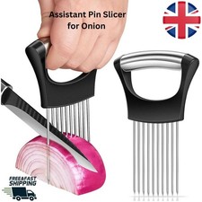 1Pc Onion Slice Holder Food Slicers Assistant Pin Slicer for Onion Potato Lemon