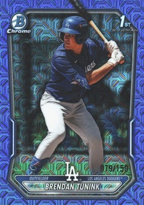 2026 Topps Bowman Chrome Mojo Prospects Blue Mojo /150 Brendan Tunink #BP-59 Los