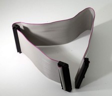 18 Inch ATA33 Drive Flat IDE Cable Vintage 40 Pin 40 Wire