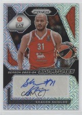 2023 Panini Prizm Turkish Airlines EuroLeague Mojo /25 Shavon Shields Auto 3d3