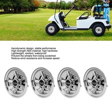 ?8in Cart Wheel Hub Cover Aerodynamic Waterproof High Temp Resistant For