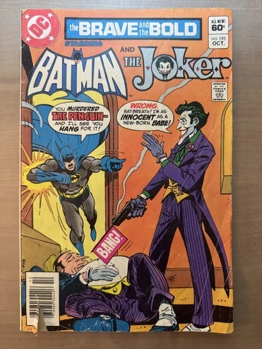 Brave And The Bold #191 1982 DC Comics Joker Batman Superhero Vintage