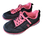 💥 Women's 8.5 US Polo Assn Comfort Insole Athletic Tennis Shoes Pink Sneakers — photo 1