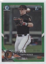 2018 Bowman Draft Chrome Green Refractor 70/99 Cadyn Grenier #BDC-134 0w47