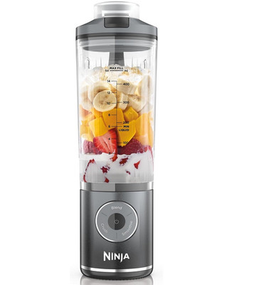 Ninja Blast Max Tragbarer Mixer/Blender/Smoothie Maker, 570 ml, wiederaufladbar,