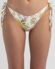 Topanga Quinn Tie Side Bikini Bottom - White - AU12