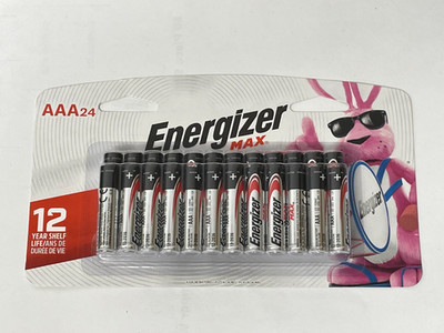 Energizer Max AAA Alkaline Batteries 24 Count Exp 12/2036,  MANY AVAILABLE