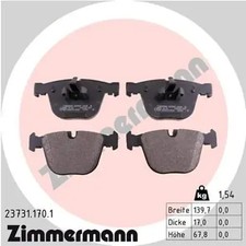 Bremsbeläge 23731.170.1 ZIMMERMANN für BMW 5 Gran Turismo 6 Cabriolet 7 6 Coupe