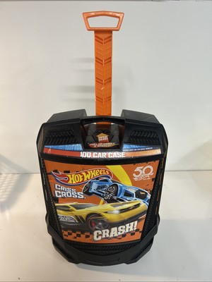 Hot Wheels Rolling 100 Car Case Criss Cross Crash 50th Anniversary Storage
