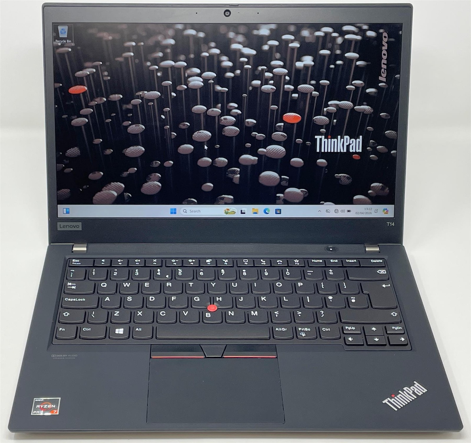 Lenovo ThinkPad T14 Gen1 Ryzen 7 Pro 8GB 256GB SSD 14" FHD Laptop W11 Pro