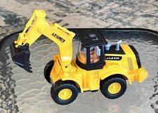 Construction Digger Toy Yellow Lights Sounds Moves Li Wei 320 Interactive Play