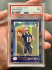 2024 Panini Optic - Rated Rookie Drake Maye #229 Blue Hyper Prizm (RC) PSA 9