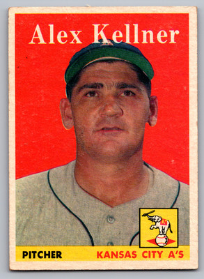 1958 TOPPS #3 ALEX KELLNER A'S