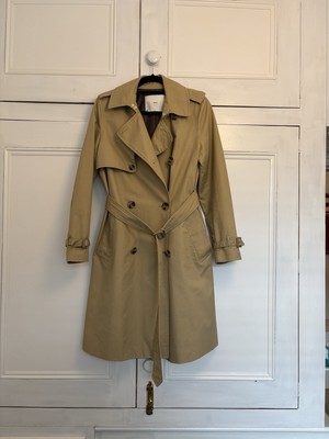 Mango Trench Coat Size Medium Beige Tan Colour UK