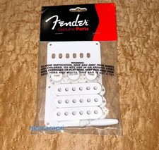 Nouveau kit d'accessoires Fender authentique Stratocaster blanc couvercle de ...