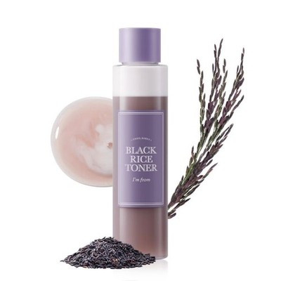 I m From Black Rice Toner NIB w/Lapcos Deep Collagen Glass Mask!