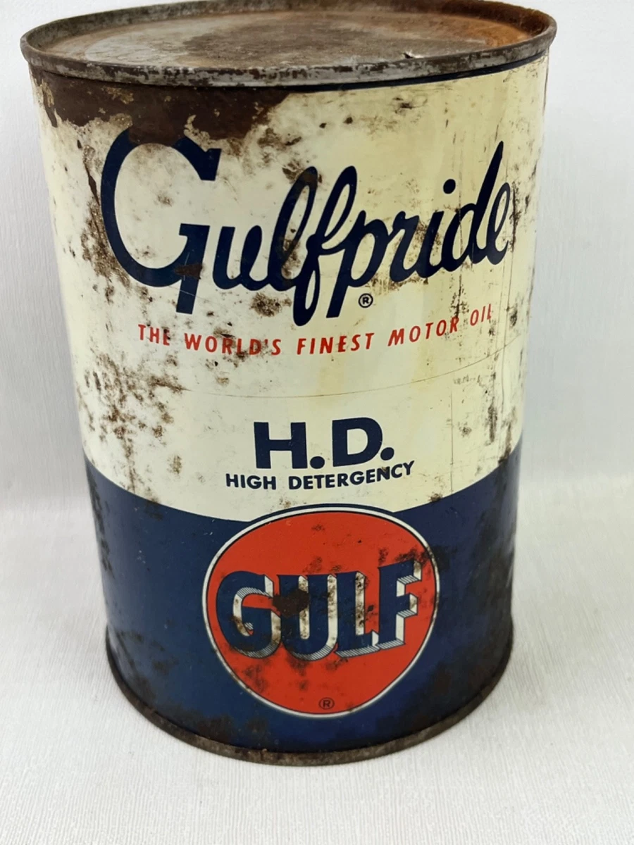 Gulf In Collectible Gas & Oil Advertising Cans And Buckets for