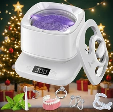 Ultrasonic UV Cleaner for Dentures, Retainer, Mouth Guard, Aligner, Whitening US
