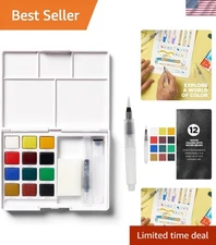 Koi Pocket Watercolor Set - Perfect for Travel with Brush & Palette