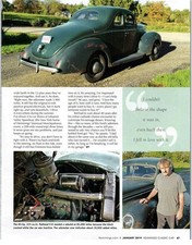 1939 Ford Deluxe Business Coupe 4 Page Color Article