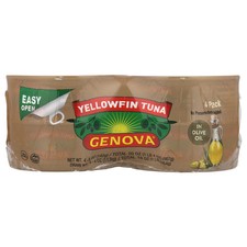 Yellowfin Tuna In Olive Oil, 4 Pack, 5 oz 142 g Each