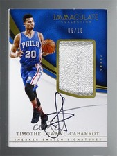 2016-17 Panini Immaculate Jumbo 6/10 Timothe Luwawu-Cabarrot #SN-TLC Auto s3g