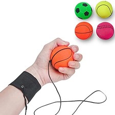 4/8/16 Pack 2.36 Inch Wrist Return Balls Wristband Ball Rubber Pack of 4