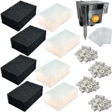 4 Set of Three-Stage Filtration Tank Filter Maintenance Kit, Replacement for Aqu