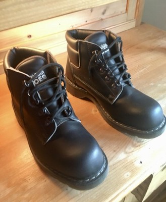 Sicherheitsschuhe Stahlkappen Vegetarian shoes Springerstiefel schwarz Vegan 43