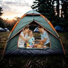 2026 Premium Pop-Up Zelt 3-4 Personen Automatik Zelt Camping Wasserdicht Grün