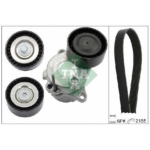 Keilrippenriemensatz FüR Mercedes C-Klasse W204 08 Bis 26 INA A0119971992 Teil-image