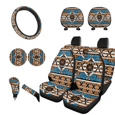 Horeset Africa Southwest Ethnic Style Car Seat Covers Full Set For Car Front