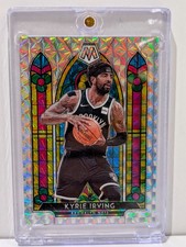 2021 Panini Mosaic Kyrie Irving Silver Mosaic Stained Glass Nets SP Insert Card