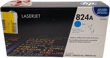 Image of Genuine HP CB385A 824A LaserJet Cyan Toner Cartridge New And Sealed