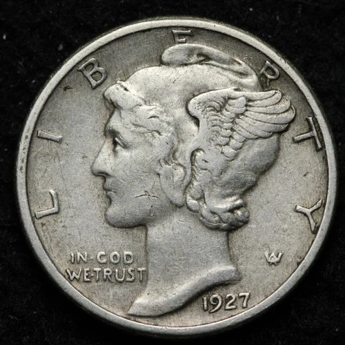 1927 Mercury Dime — photo from another recent sale